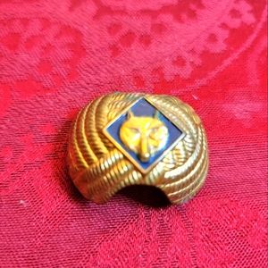 Vintage Cub Scout Scarf Holder/pin